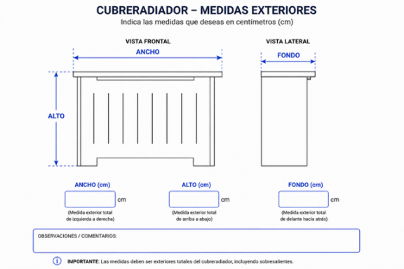 Plantilla medidas